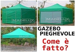 Come è fatto un gazebo pieghevole?